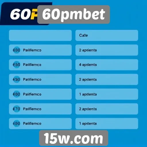 Opções de pagamento disponíveis no 60pmbet