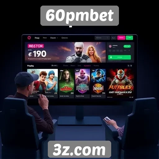 Análise da interface do usuário do site 60pmbet